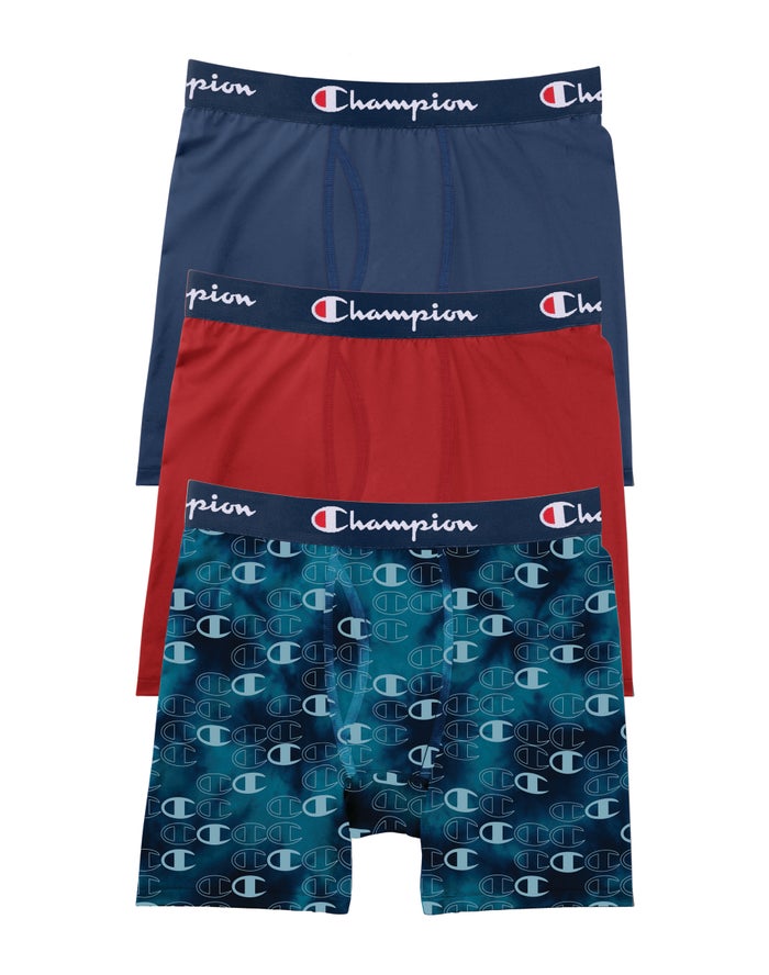 Champion Everyday Active 3-Pairs Erkek Külot Mavi/Kırmızı ( BFYWNL085 )